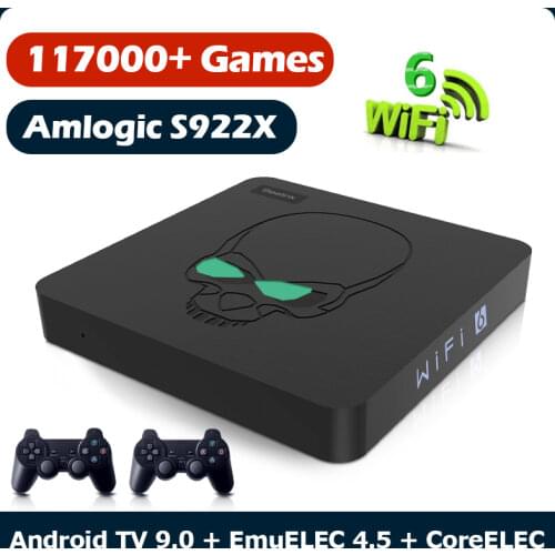 Beelink Super Console X King Retro Video Game Consoles WiFi 6 TV BOX For PSP/PS1/SS/N64 Android 9 Amlogic S922X With 49000 Games