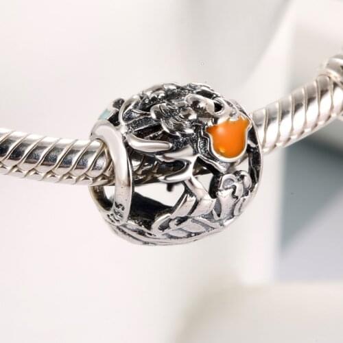 S925 Bead Classic Mad Hatters Tea Party Charm fit Lady Bracelet DIY Jewelry