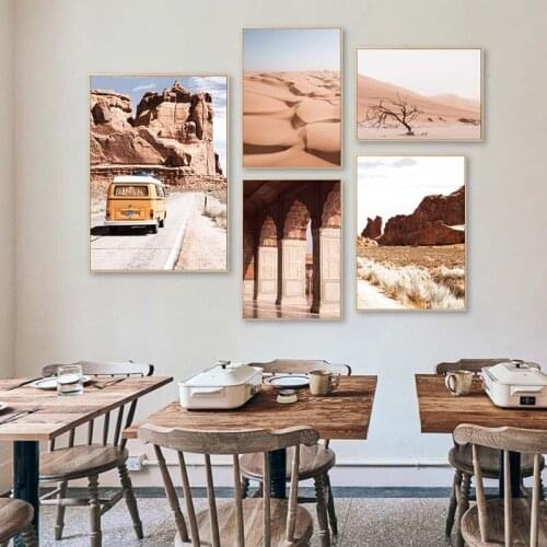 Scandinavian Travel Landscape Canvas Painting Desert Mountain Wall Art Poster Print Nordic Style Living Room Home Decor