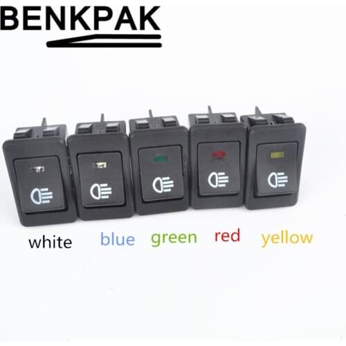 BENKPAK Universal Fog Light Lamp Rocker Switch LED For Car Truck Boat Dash Dashboard 12V 35A