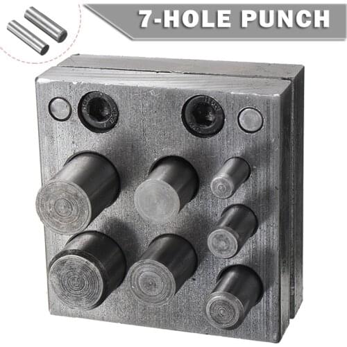 Jewelers Disc Cutter Punch Set 7 Hole Puncher Jewelry Disc Cutter Punch Jewelry Making Tool Accessory DIY Craft Pendant Ornament