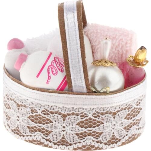 1:12 Dollhouse Bathroom Set Supplies Realistic Dollhouse Bathroom Mini House Accessories