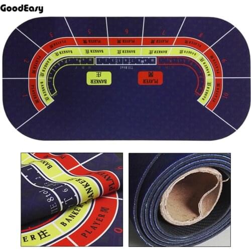 120*60cm Baccarat Suede Rubber Texas Hold'em Casino Poker Tablecloth Water Resistant Poker Table Game Mat