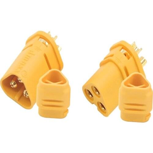 2sets/lot Plug socket model T plug copper-plated high-current pcb board welding