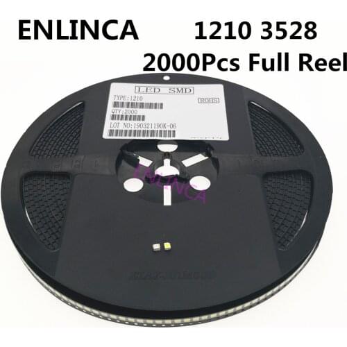 2000pcs full reel 3528 1210 SMD LED diodes light Red yellow .green .blue. white