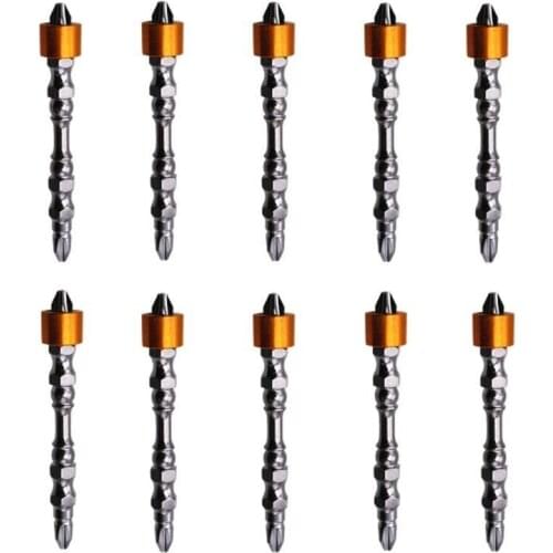 5/10pcs 65mm PH2 Double Cross Head Magnetic Electric Screwdriver Bit Set Cross Head Multi-function Power Tools