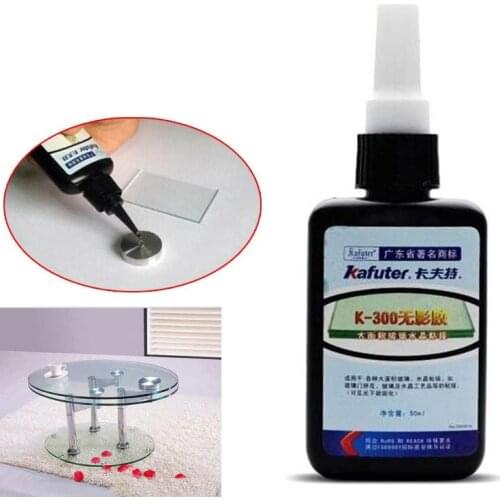 50ML K-300 UV Glue Curing Adhesive Transparent Crystal Glass Bonding Repair Liquid Glue A1