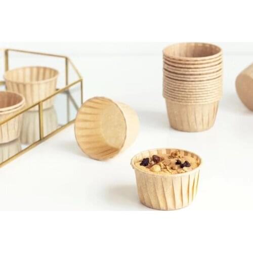 50Pcs Solid color Cupcake Paper Cup For Wedding Party Cupcake Liner Baking Cup Tray Cake Pastry Wrapper Case Dessert table