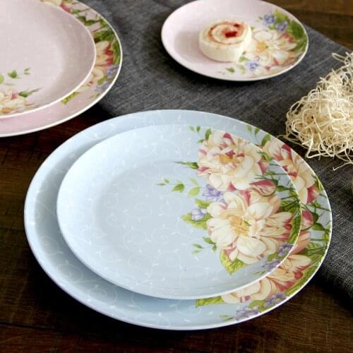8inch, 4pcs/set, bone china dinnerware, floral vintage design, ceramic buffet dish, decorative plate, porcelain dinner plate