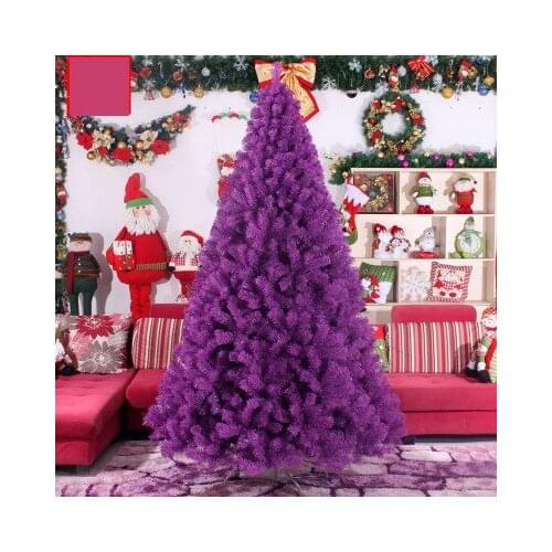 Free Shipping 300CM Tall Luxury Encryption Christmas Tree Purple Artificial PVC Xmas Christmas Trees New Year Decoration