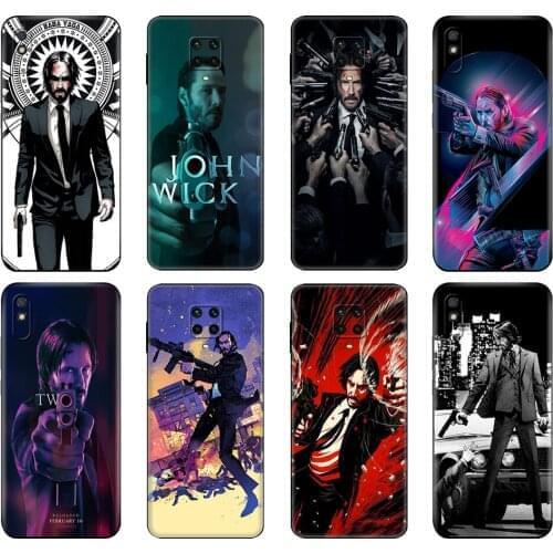 Black tpu Case For Xiaomi Redmi 7A 8 8A 9 9A 9C Case Redmi Note 8T 8 Pro T Note 9 9S 9 Pro Case John Wick