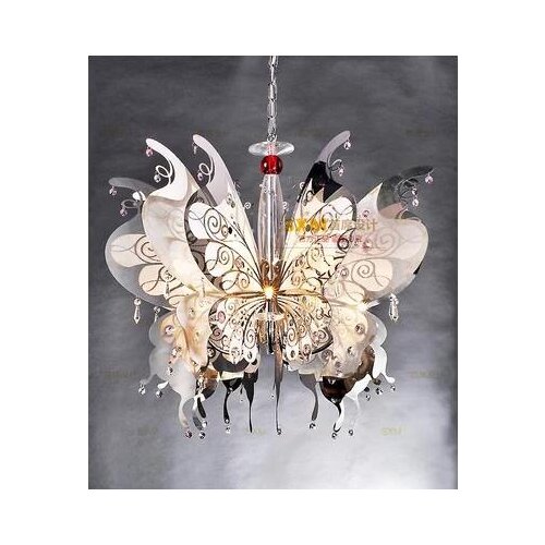 European crystal lamp American Nordic ceiling living room lighting bedroom butterfly led guest restaurant chandelier