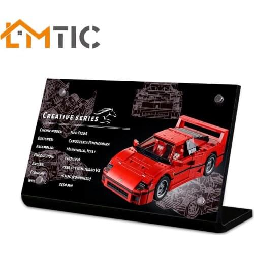 Acrylic display stand brand suitable for 10248 model Ferrari F40 toy building blocks