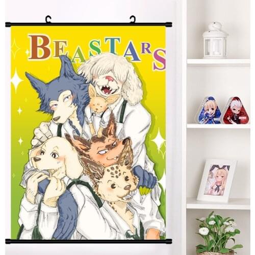 Hot Anime BEASTARS Legosi Louis Haru Jono Gouhin Wall Scroll Mural Wall Hanging Poster Home Decor Collection Art Picture Gifts