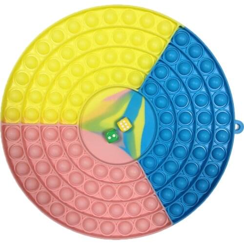 Pop Fidget Reliver Stress Toys Rainbow Push Bubble Antistress Toys Adult Children Simple Dimple Toy To Relieve Autis