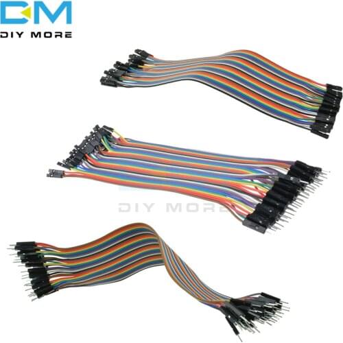 40Pcs 20CM 2.54mm Dupont Cable Wire Line Male to Male to Female to Female Connector Wire for Arduino
