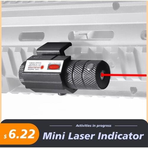 Compact Mini Red Laser Sight Ontmoette For A Rifle Pistol Laser Sight Hunting Collimtor 20Mm Picatinny Rail Mount