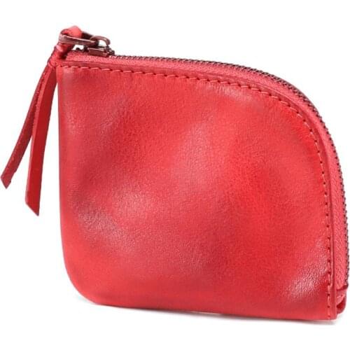 Unisex Change Wallet Genuine Leather Wallet Small Money Bag Credit Card Holder Coin Purse Mini Wallets Coin Purse Money Pouch