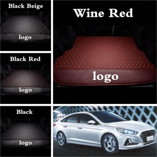 Car Auto Rear Boot Cargo Liners Trunk Mats for Hyundai Tucson Kona Azera Elantra Sonata Equus Genesis Santa Fe IX25 I30 IX35 I40
