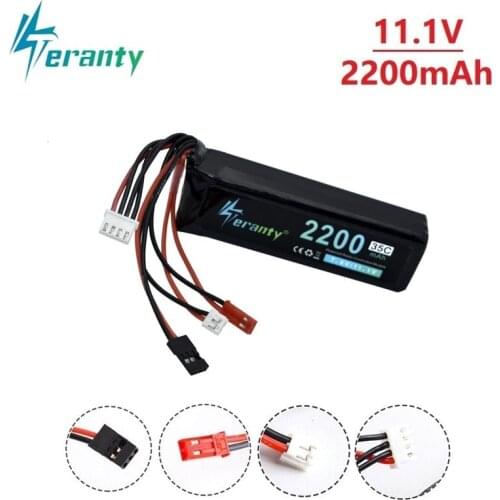 Teranty 11.1V 2200mAh LiPo Battery for Walkera DEVO 7 DEVO 10 DEVO12E F12E WFLY9 RadioLink AT9 AT10 Transmitter 3S 11.1v Battery