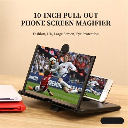 LS 10'' Universal Portable 3D Video Enlarge Phone Screen Magnifier Amplifier Projector Bracket Desktop Holder Stand For Phones