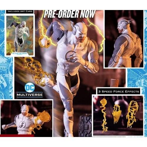 McFarlane White Skin Flash Articulated Figure Model Toys 17cm