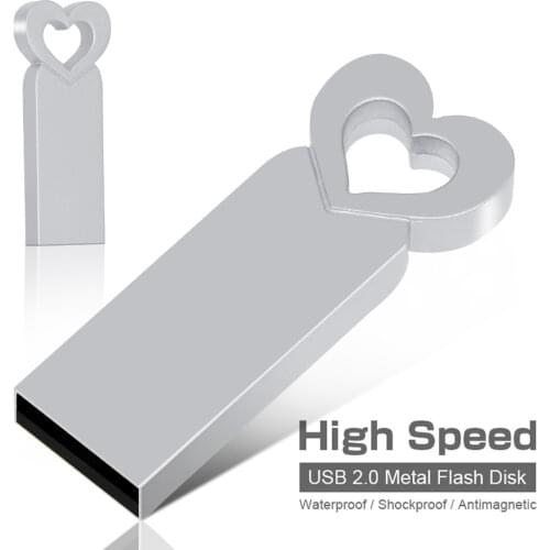 New Super Mini Metal Usb Flash Drive 128GB 4G 8G 16G Pen Drive 32GB High Speed Memory Stick U Disk 64G Pendrive 2.0 Memoria Usb