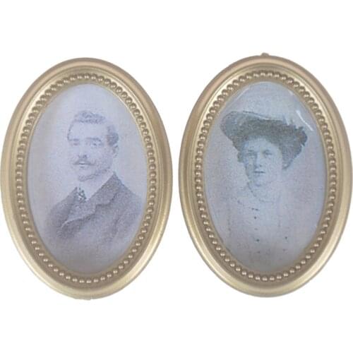 1Pair Mini Photo Frame Image Doll House Picture Wall Painting Furniture Toy Dropshipping 1:12 Dollhouse Miniatures