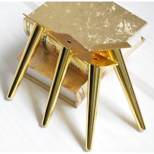 4pcs/lot Gold Stainless Steel Sofa Legs 15cm/20cm TV Cabinet Legs Metal Furniture Leg Cabinet Cupboard Table Feet
