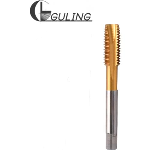 GULING HSSE Metric Fine Thread With Tin Spiral Pointed tap M11 M12 M14 M16 M18 M20 M22 X0.5 0.75 X1 X1.5 Screw Thread Metal Taps