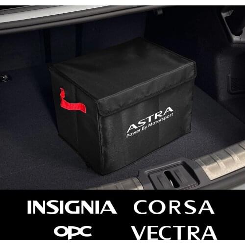 Car Trunk Organizer Box Large Capacity For Opel Astra Insignia Corsa Opc Vectra Zafira Grandland Meriva Auto Storage Folding Bag