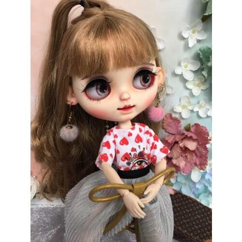 Customization doll DIY joint body Nude blyth doll For Girls nude doll cute doll 2019(not include clothes)