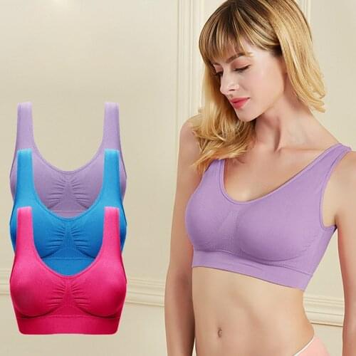 Sexy Slim Fitness Gym Yoga Sport Vest Bra Women Underwear Unpadded Stretch Bras Top Seamless Sleep Bra