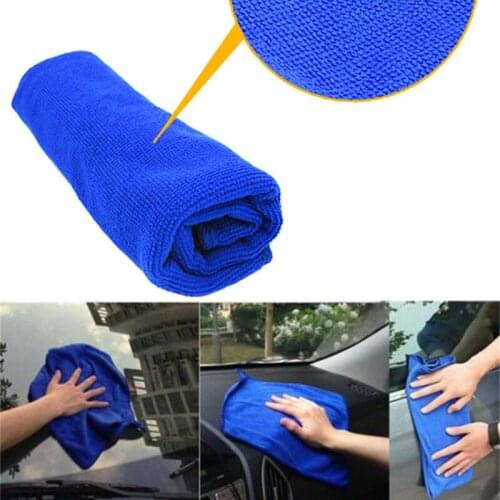 30x30 Car Soft Microfiber Cleaning Towel Car Accessories Interior Decoration Dry Clean Polish Motorcycle Care Washing Ornament