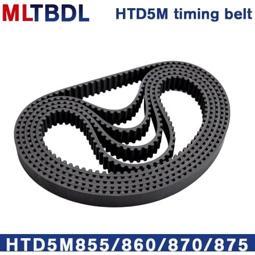 HTD 5M Timing belt C=855/860/870/875 width 10/15/20/25mm Teeth 171 172 174 175 HTD5M synchronous Belt 855-5M 860-5M 870 875 5M