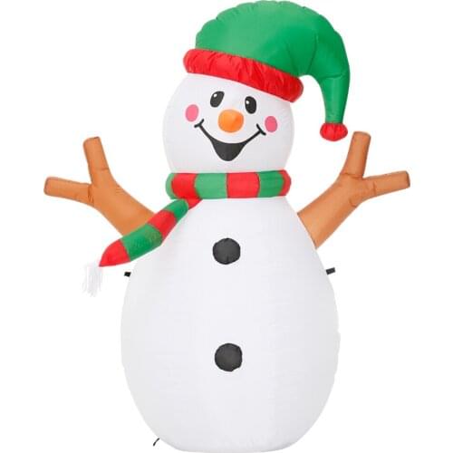 Snowman Inflatable Dolls Yard Air Decoration Yard Garden Halloween Inflatable Props 1.5M