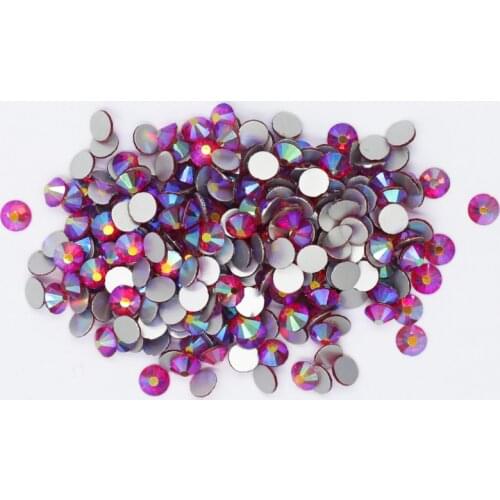 Light Siam AB SS3~SS30 Non Hotfix Rhinestone стразы Flatback Glass Stone Nail Rhinestones Diamond For DIY Nail Decorations