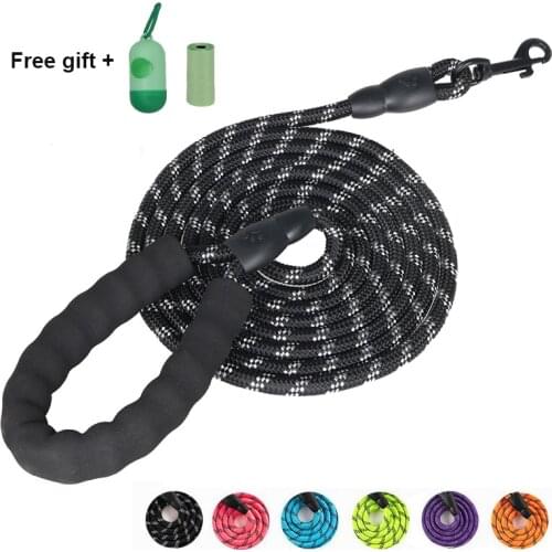 1.5M/2M/3M/ Dog Lanyard Leash Nylon Reflective Training Puppy Rope Lanyard Lanyard Long Climbing Rope For Dogs With Free Gifts