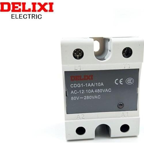 DELIXI Solid State Relay CDG1-1AA/10A 25A 40A 60A AC Control AC