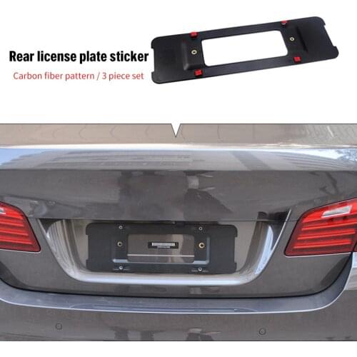 For BMW 5 serie F10 F11 F18 520i 528i 535i 550i xDrive 2011-2017 carbon fiber Rear license plate frame 1pc