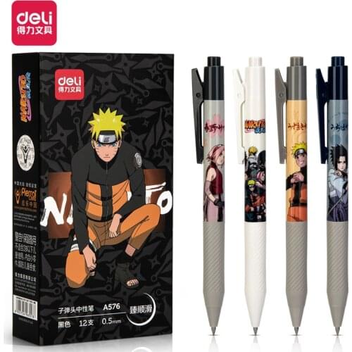 Deli gel ink Pens Cartoon Gel Pens for School Japanese Stationery Supplies Cute Anime Bullet Pen Kids Gift Kawaii neutral pen
