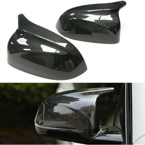 1 Pair Car Rearview Mirror Cover For BMW New X3 G01 X4 G02 X5 G05 Replacement Carbon Fiber Rearview Mirror Cover
