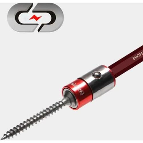 1PC Screwdriver Bits Holder Magnetic Ring 1/4" 6.35mm Metal Strong Magnetizer Screw Screwdriver Bits Screw Pick Up Tools Part