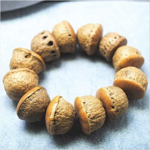 1PC natural bodhi wooden bracelets plant seeds powerful bracelets nature beads men bracelets for your party