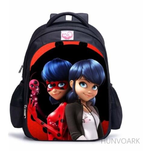 16inch Cartoon Pink girl 3D Printing Backpack for Teenage Girls Boys Book Travel Bag Children School Backpacks