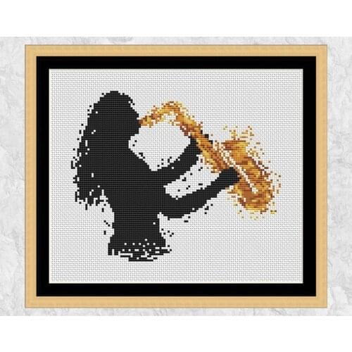 2020 Manufacturer Embroidery Jazz Music Cross Stitch Patterns Pokemon with 100% Cotton Floss & Free Shipping for Home Decor
