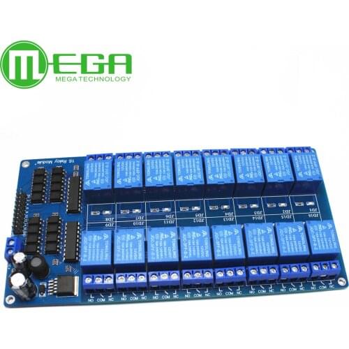 5V 12V 16 Channel Relay Module Interface Board For Arduino PIC ARM DSP PLC With Optocoupler Protection LM2576 Power 16Channel