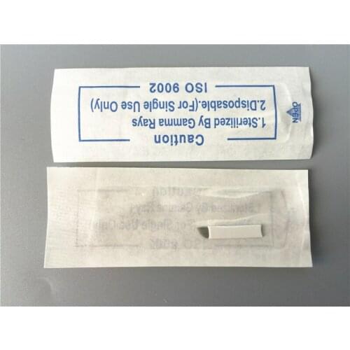 500pcs 14pin Permanent Makeup Eyebrow Tatoo Blade Microblading Needles Wire drawing eyebrow needle For Tattoo Manual