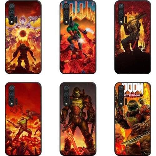 Doom Game Skull Phone Case For Huawei Nova 6se 7 7pro 7se honor 7A 8A 7C 9C Play