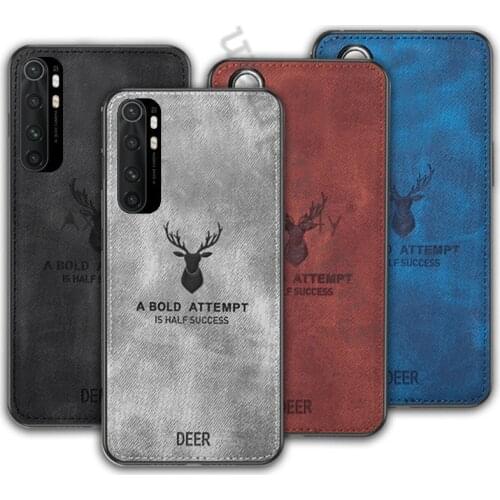 FUD Rugged Cloth Phone Case For OPPO Reno 2 3 4 Pro Z SE A5 A9 A11 A52 A72 A31 2020 A91 A93 Cloth Pattern Cover Elk Deer Shell
